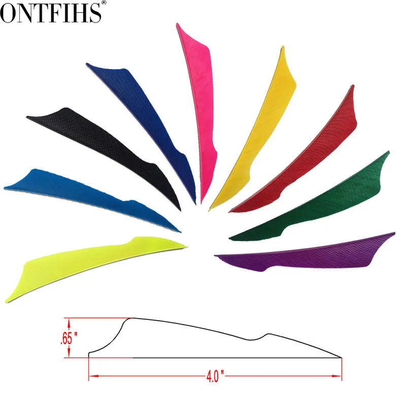 

36 Pcs ONTFIHS 4" Sting Arrrow Feathers Fletching For Arrow Archery Accessories Fletches Real Plume