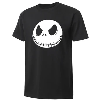 

Nightmare Men'S T-Shirts Jack Skellington Print Fashion Funny Men T Shirt Summer Street Hip-Hop High Quality Tee Shirt Male Tops
