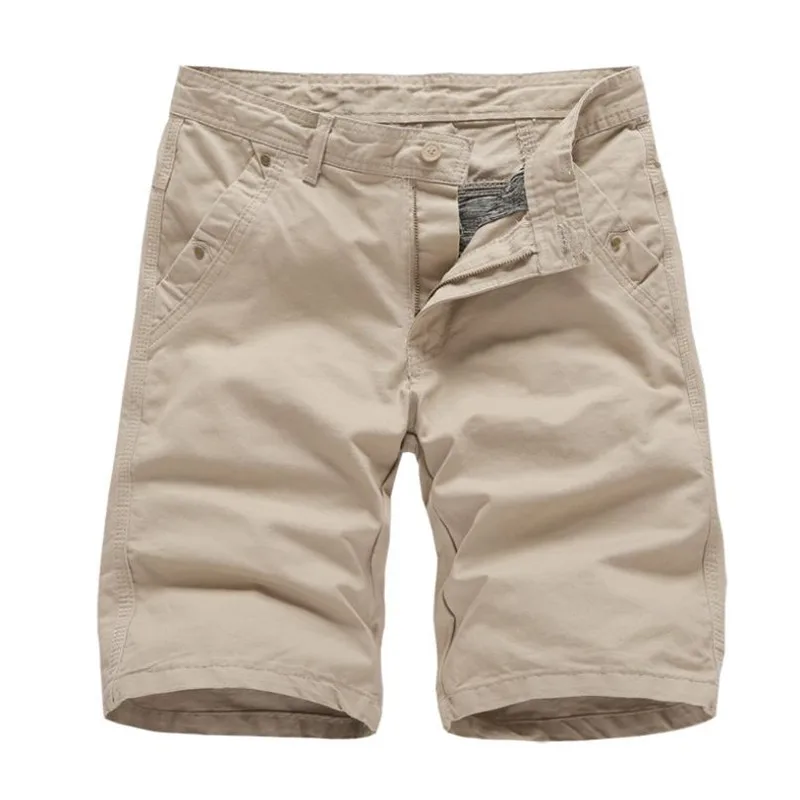 Для Мужчин's Шорты Летние повседневные однотонные хлопковые брюки Шорты человек мужские свободные шорты, большие размеры Пять штанов