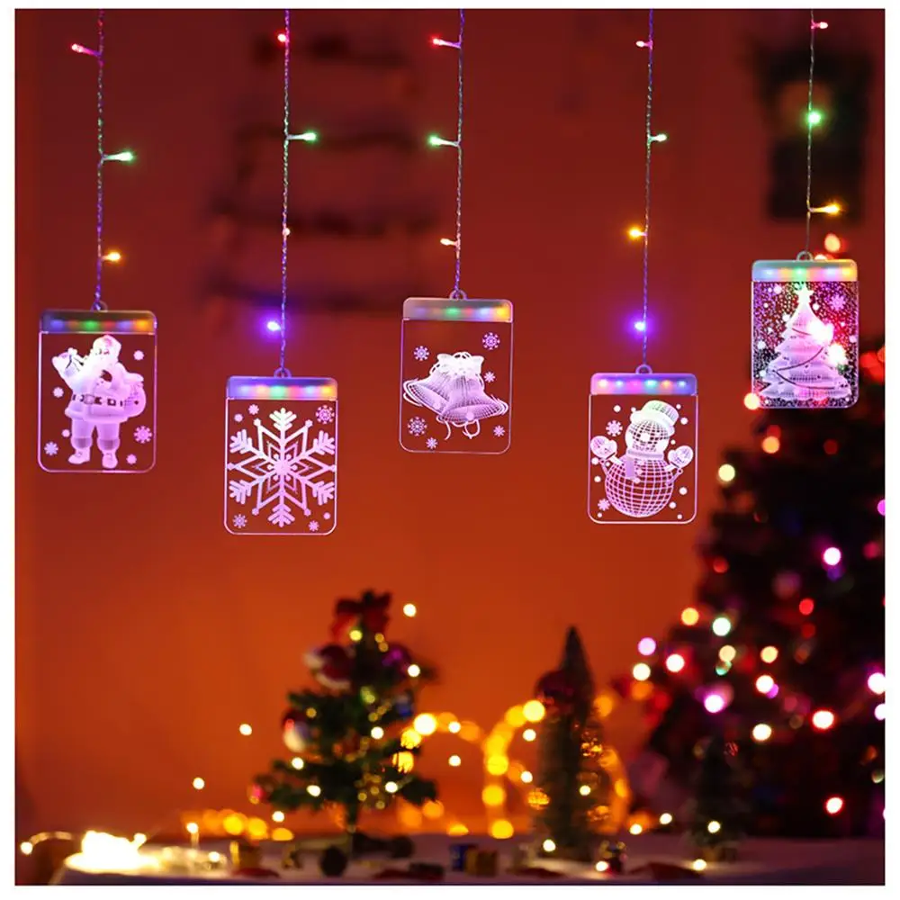 

Christmas string lights Curtain Fairy Lights USB With Remote Control LED Christmas Light Outdoor For Window Home Outdoor Decor