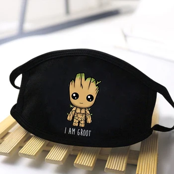 

Marvel Cartoon Anime Cute Groot Masks High Quality Dustproof maske Anti-dust Washable Reusable Face Respirator Anti Mouth Mask