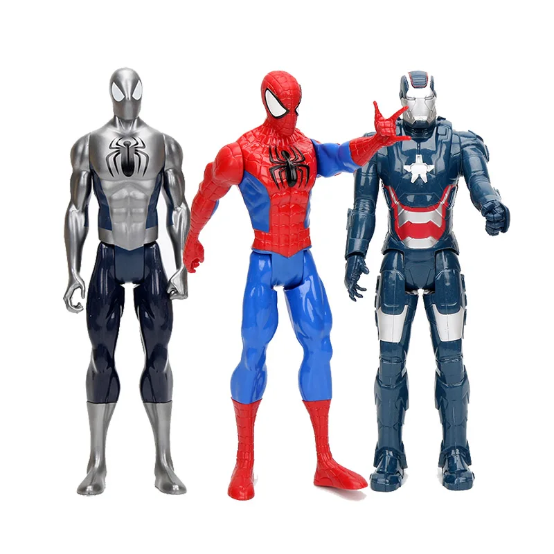 3 шт./партия распродажа 30 см Marvel Мстители эндгейм Железный человек Капитан Америка Человек-паук Веном фигурка игрушка для мальчика подарок - Цвет: set 4 opp bag