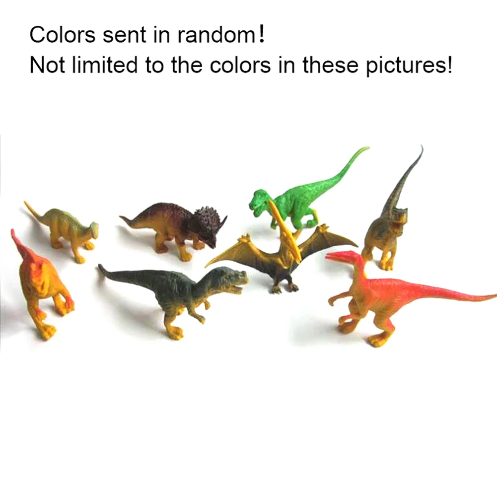 random color Динозавр Модель ПВХ маленькая модель игрушки 12~ 10 см для детей подарки на день рождения - Цвет: random color