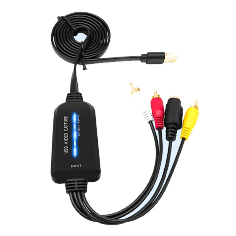 Video Capture Adapter VHS to Digital Converter USB 2.0 Video Converter Card VHS VCR to Digital