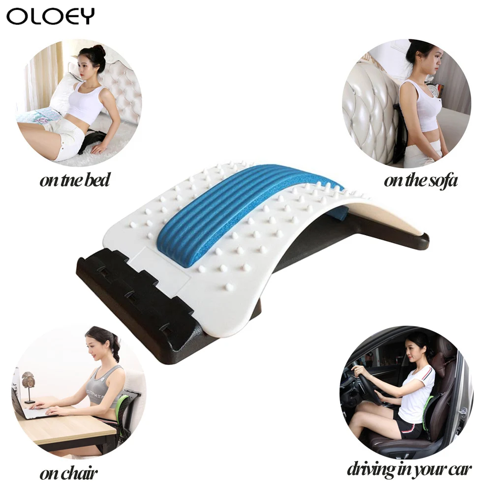 

Massager Stretcher Fitness Massage Equipment Stretch Relax Stretcher Lumbar Support Spine Pain Relief Chiropractic Health Care