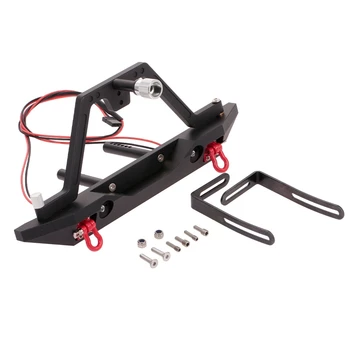 

Rear Bumper Bull Bar with Light Tire Holder for 1/10 RC Crawler Car Axial SCX10 and SCX10 II 90046 90047 Traxxas TRX-4 TRX4