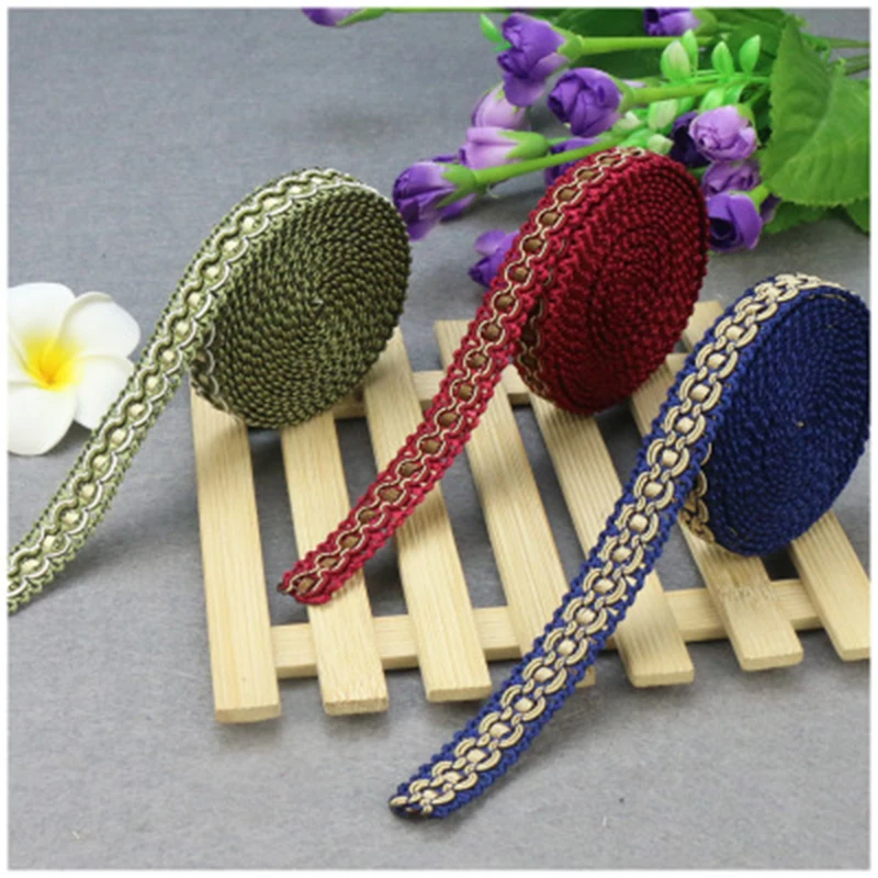 4.5M Handmade Embroidered Webbing Indian Lace Trim Clothing Accessories