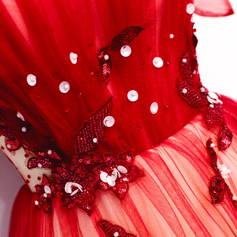 WLN18566 JANCEMBER plus size prom sweetheart sequin pattern beading lace up back long prom dress vestidos para formatura