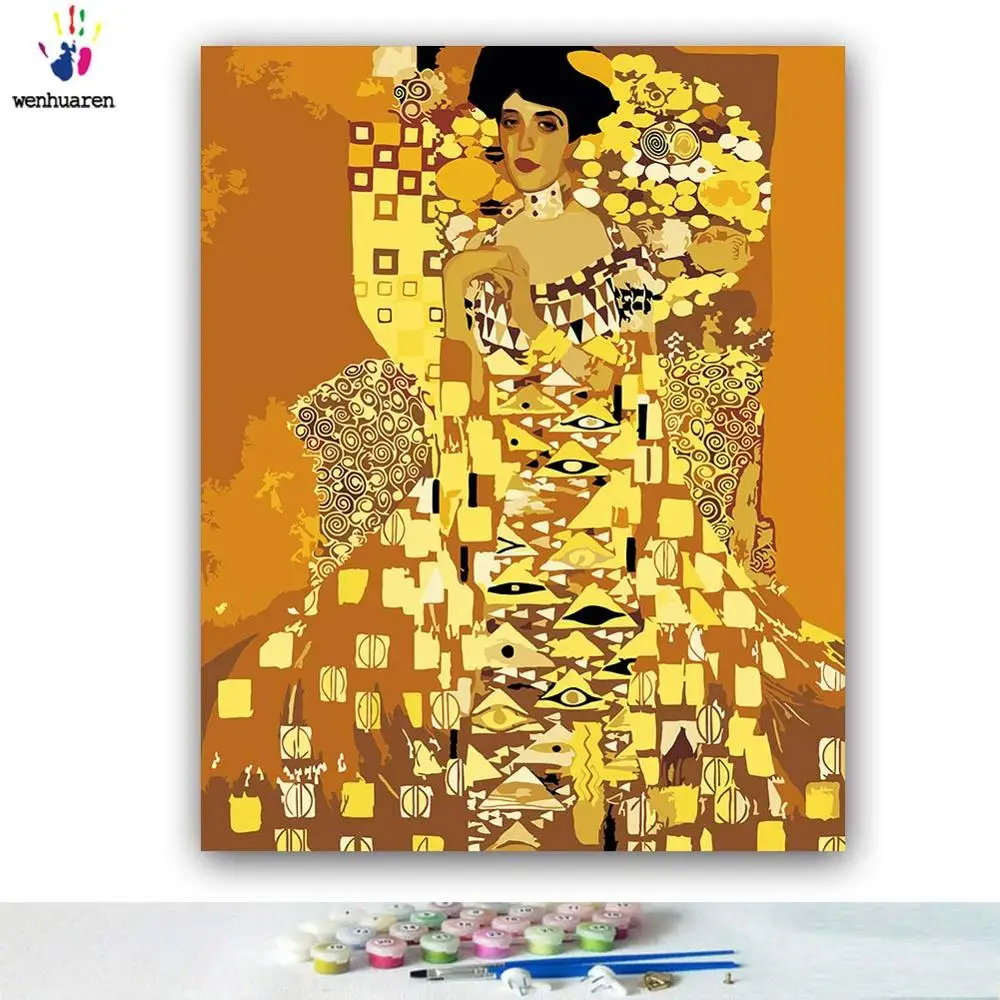 Paint by numbes художественная живопись по номерам леди с веером Грация благородная элегантная ручная работа наполнение и раскраска подарок Забавный - Цвет: 86029