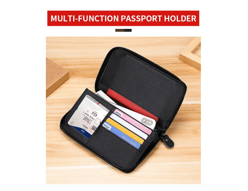 Дамский кошелек, кошелек, Обложка для паспорта, Женский Rfid кредитный держатель для карт, натуральная кожа, Женский кошелек, длинный клатч, сумки Tarjetero