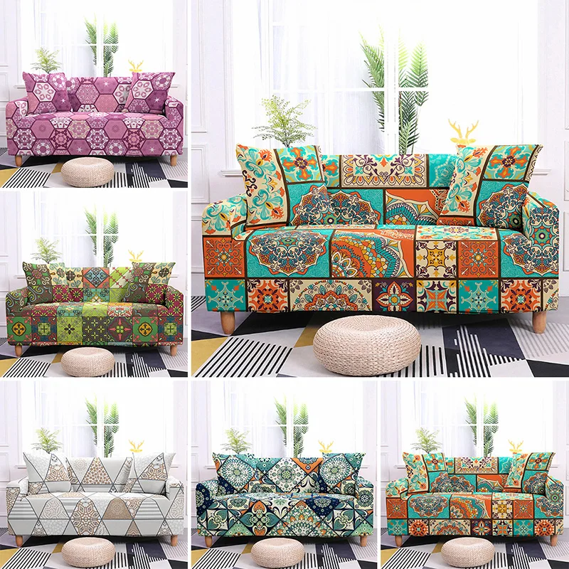 

Elastic Slipcovers Sofa Cover Cotton Nordic Style Sofa Cover for Living Room Couch Cover Sofa Towel Single/Two/Three/Four-seater