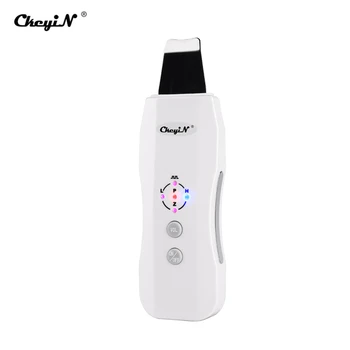 

CkeyiN Ultrasonic Skin Scrubber Facial Skin Cleaner Anion Cleaning Skin Peeling Skin Rejuvenation Beauty Device Rechargeable