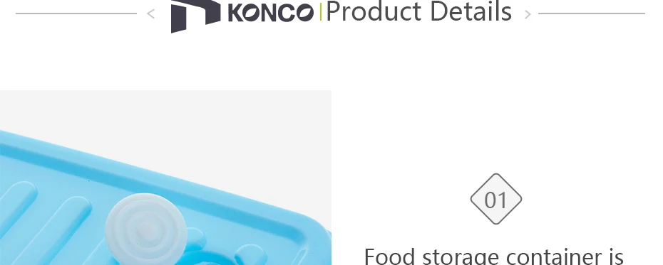 Konco холодильник Microwavable свежий хранения коробка анти-перекрестный вкус портативный яйцо овощи фрукты коробка для хранения еды