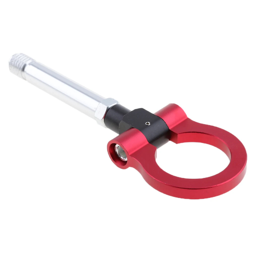 Автомобильный Передний Задний бампер Tralier Комплект гоночный буксировочный крюк кольцо для Honda Fit красивый цвет - Цвет: Красный