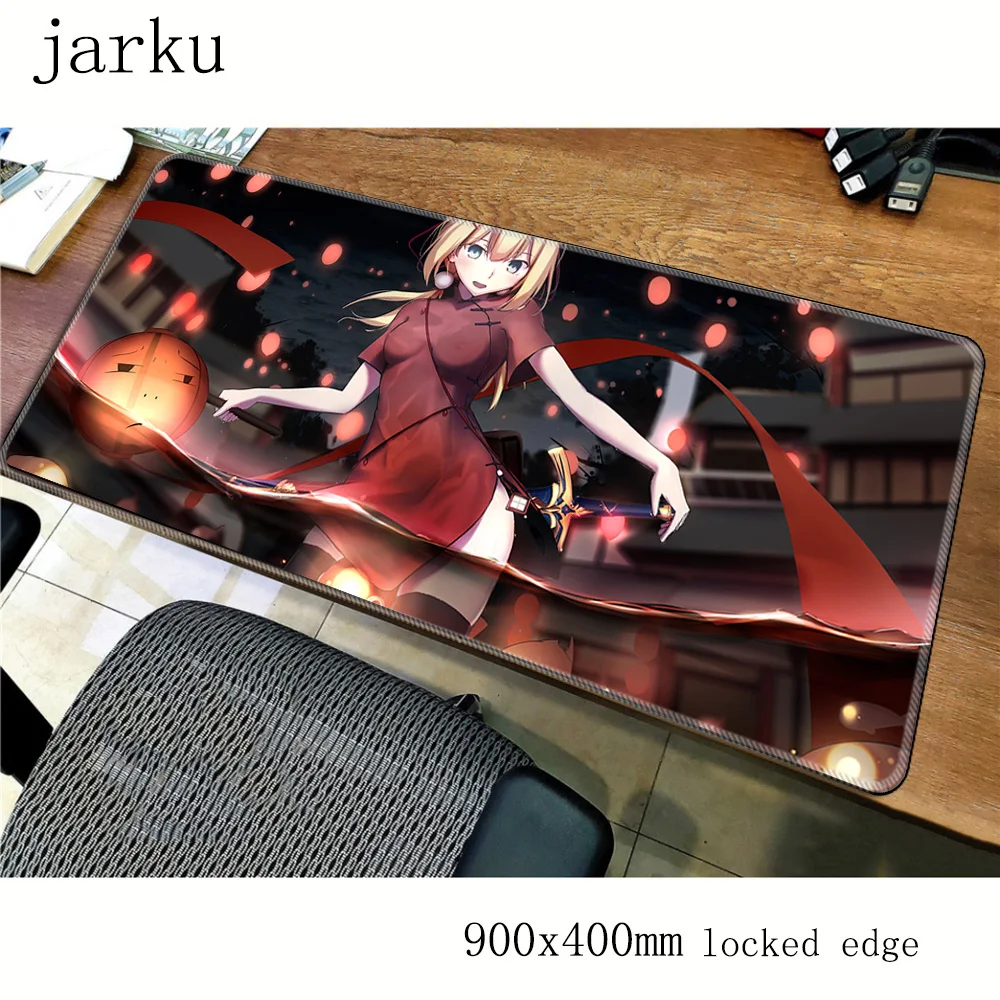Fate Stay Night коврик для игровой мыши из мультфильма 900x400mm домашняя тетрадь ПК