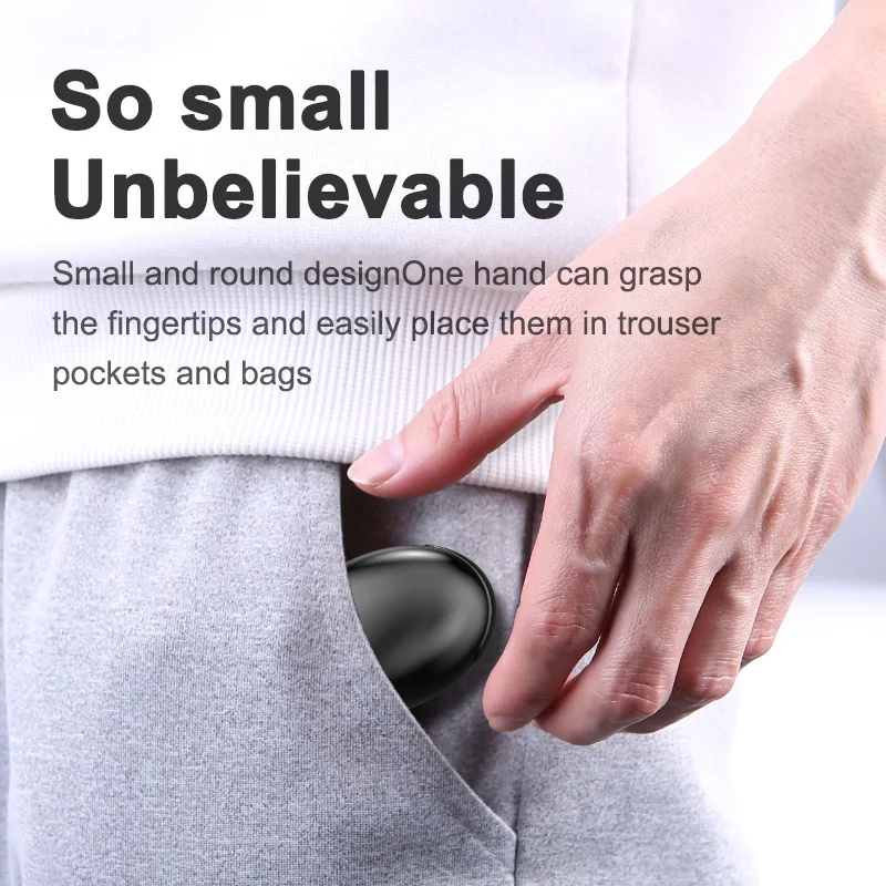 Mini Wireless Headphones Bluetooth V5 0 Earphones Dual HD Call Earbuds Headsets HIFI Stereo Waterproof Noise Cancel LED Display