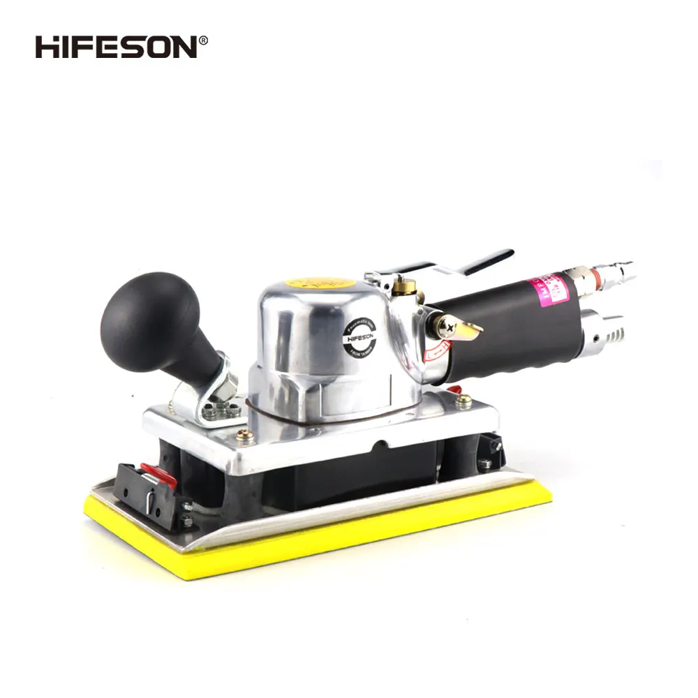

HIFESON 204 116 * 216mm Pneumatic Air Rectangular Sander with Silencing Smooth Chassis Adjustable Speed Grinder Polisher