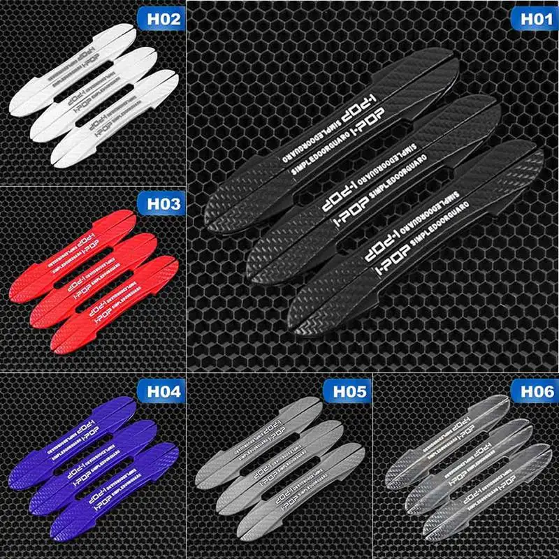 

6 Pcs Universal Car Auto Door Edge Protection Guard Strip Scratch Collosion Protector Door Crash Bar For BMW