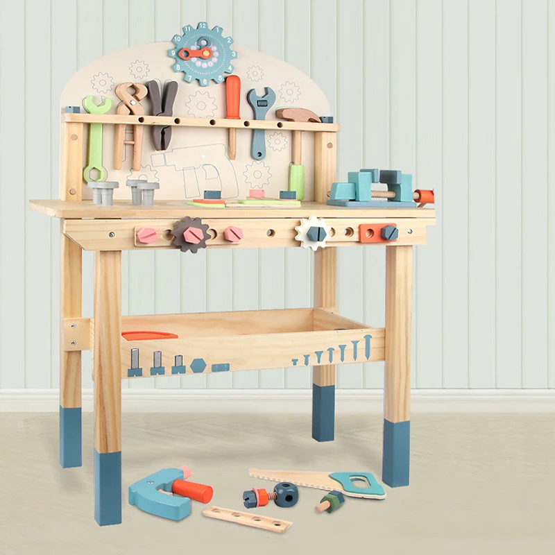 Terug, terug, terug deel Meevoelen Wijde selectie Houten Tool Werkbank Peuter Bankje Workshop Set Pretend Timmerlieden Spelen  Met Toolbox Bouw Speelgoed|Gereedschap Speelgoed| - AliExpress