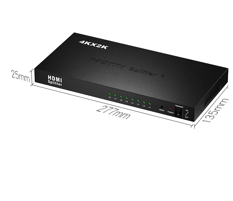 Прямая с фабрики Hdmi сплит-тер одна точка восемь HD 4K* 2K 1x8 сплит-экран hdmi одна точка восемь сплит-тер
