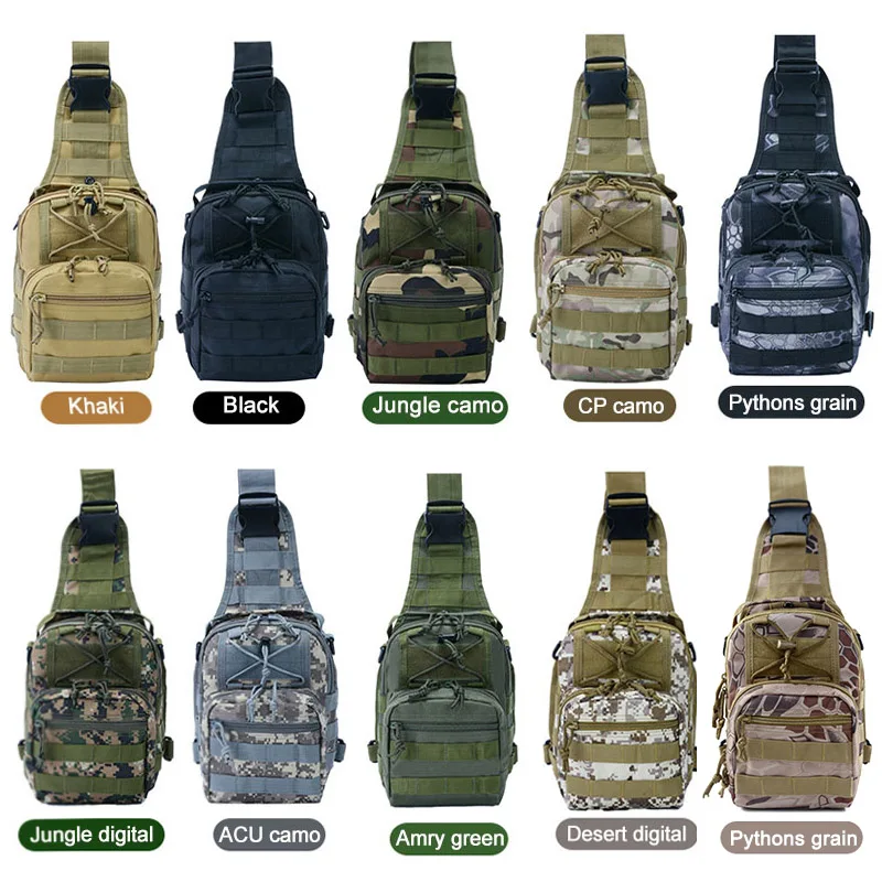  Outdoor Camouflage Shoulder Military Bags Sports Climbing Tactical Hiking Camping Hunting Amry Dayp - 4000190726892