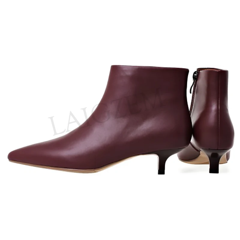 kitten heel booties