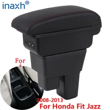 Boîte d'accoudoir de voiture pour Honda Jazz 2, boîte de rangement de bras, accessoires de voiture, 2008 2013 2009 2010 2011