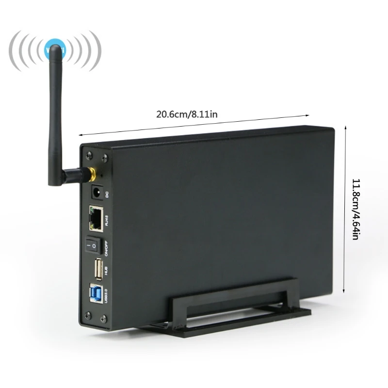 Boîtier de stockage pour routeur Wifi Portable, 3.5 pouces HDD SSD, USB3.0  Rj45 Ethernet NAS, boîtier de stockage pour serveur de Streaming réseau -  AliExpress