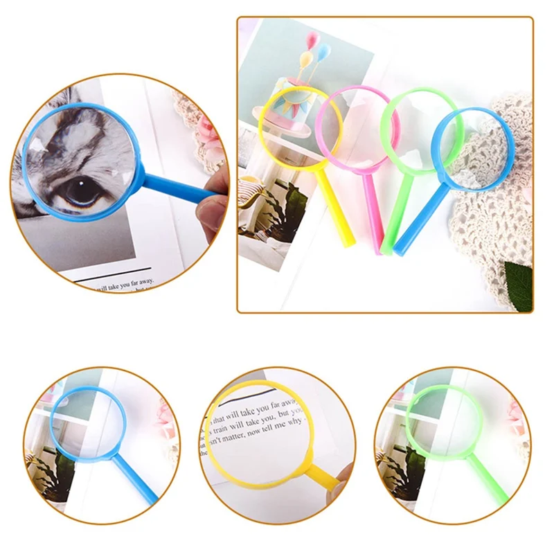 Cute Plastic Mini Magnifying Glass Children's Toys Learning Education Toys