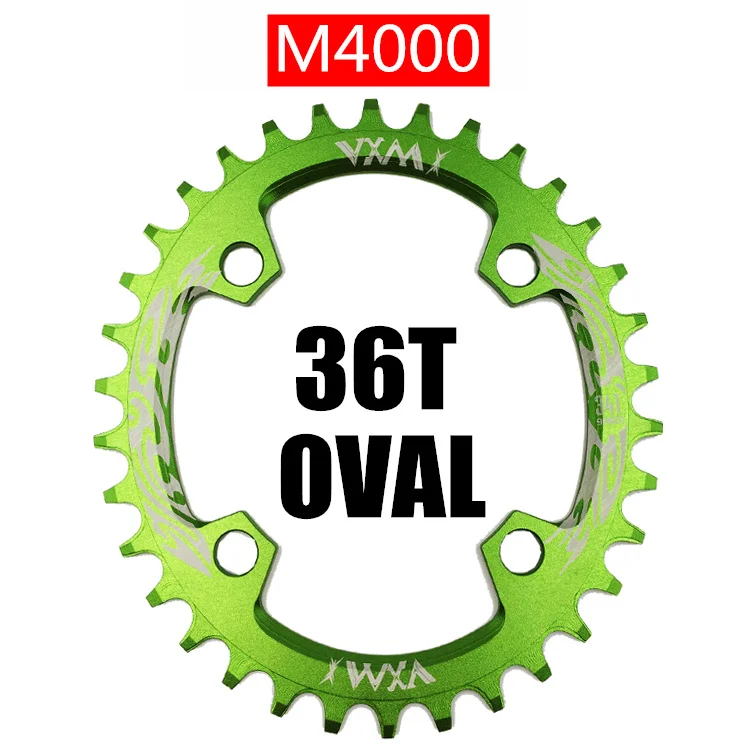Oval 36T Green VXM96BCD горная велосипедная передняя звезда 32T 34T 36T 38T MTB кольцо цепи велосипеда Круглая овальная Звездочка Fit SHIMANO XTR XT SLX - Цвет: Oval 36T Green