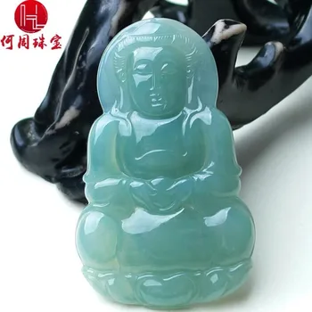 

Hezhou jewelry!Myanmar natural jade!Beautifully hand-carved!Guanyin pendant!Exquisite workmanship!16.66g