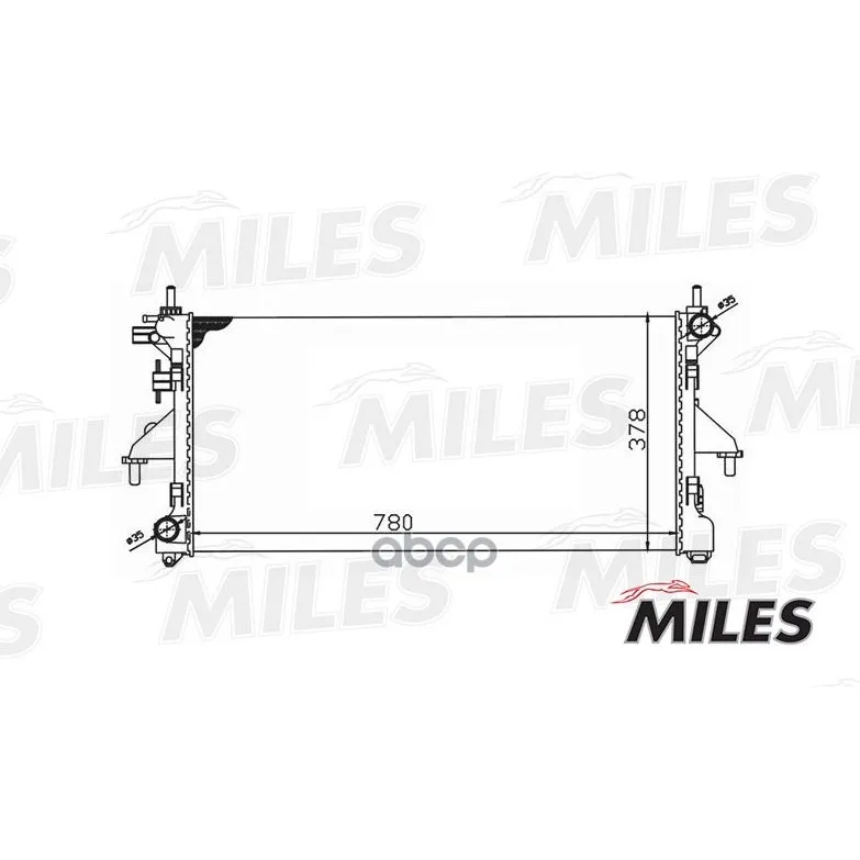 Радиатор(Мех. Сборка) Citroen Jumper / Peugeot Boxer 2.2hdi A/C 06-) Acrm033 Miles арт. ACRM033