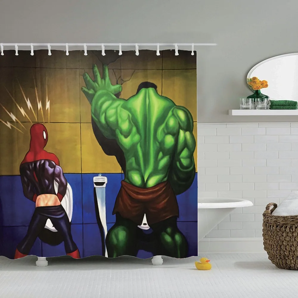 tp102 Дафилд Бэтмен занавеска для душа супергерой Bathman городской пейзаж занавеска для душа фон ткань для ванной Декор занавеска для душа - Цвет: tp102