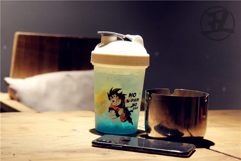 Аниме Драконий жемчуг, сын Goku Косплей Опора Saiyan Goku Kakarotto стакана воды ПВХ чашка для кофе 500 мл уличные спортивные Портативный чашки