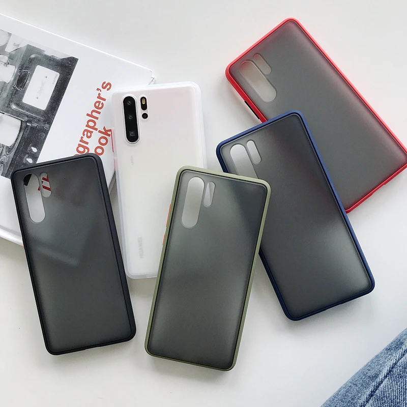 Роскошный контрастный кнопочный мобильный чехол для телефона для Hauwei mate 10 20 30 Lite P20 P30 Pro простой матовый чехол для Hauwei P SmartZ