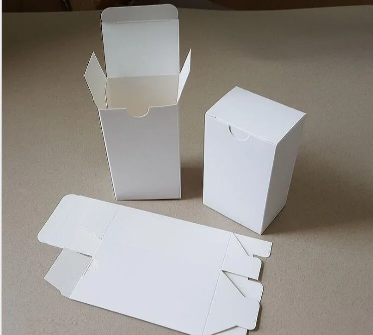 

Qi 50pcs/lot Paper Soap Packing Box White Paper Cardboard Packaging Box Blank Gift Box For Craft/Jewelry/Cosmetic Diy Paper Box