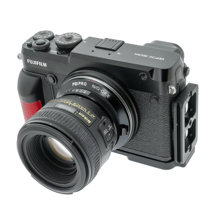 PEIPRO NIK-GFX адаптер для объектива для nikon объектив для Fujifilm GFX100/50R/50 S Крепление камеры