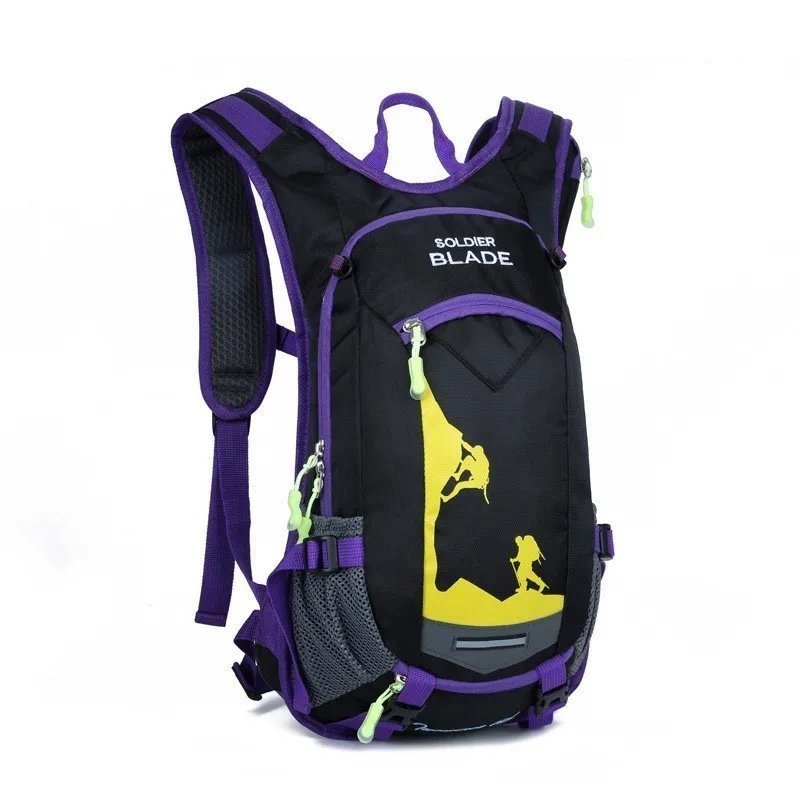 18L водонепроницаемый рюкзак велосипедный Велоспорт MTB сумка для воды для мужчин/женщин Велосипед гидратации рюкзак для пешего туризма кемпинг мешок открытый - Цвет: Only Purple bag
