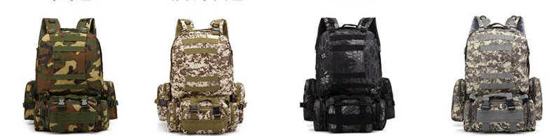 Multifunctional Backpack Mens Outdoor Bags Big Capacity Combination Mountaineering Bag Tactical Military Waterproof Camping Bag