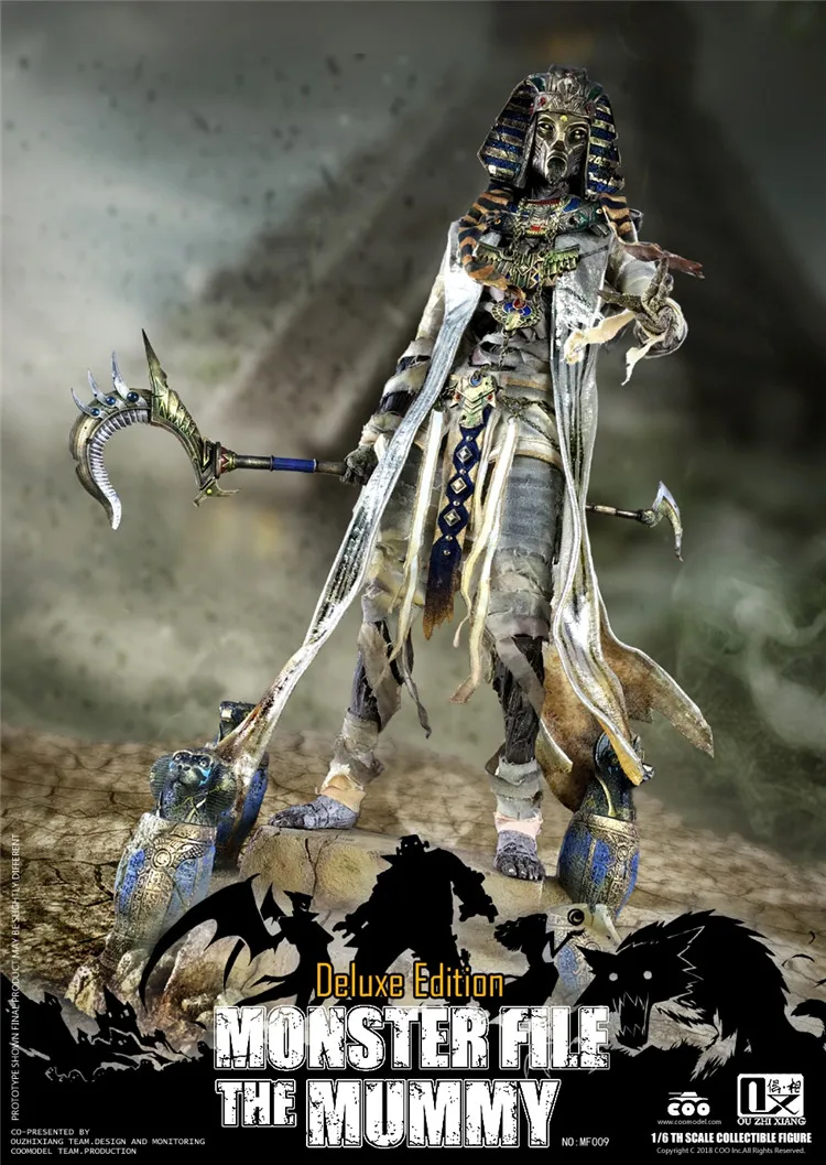 Коллекционная серия 1/6 X OUZHIXIANG NO. MF009 Монстр файл-Мумия полный комплект фигурка модель для фанатов праздничные подарки