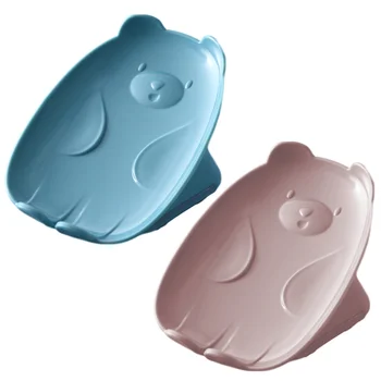 

2 Pcs Multifunctional Soap Box Creative Soap Storage Rack Punch-free Soap Holder