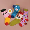 Autumn/Winter Couples Skateboard Sox Creative Abstract Art Harajuku Hip Hop Streets Tide Socks Colorful Funny Socks Skarpetki ► Photo 3/5