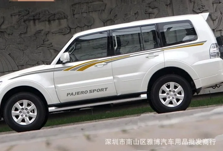 D-344 Mitsubishi Pajero Автомобильная Модифицированная линия талии латте художественная внедорожная автомобильная пленка для всего автомобиля Наклейка внедорожник латте художественная наклейка s