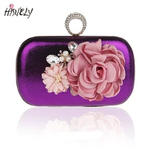 HISUELY Дамская вечерняя сумочка с цветами женский клатч вечерняя сумочка свадебные сумки-клатчи для вечеринок с цветами WY120