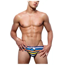 Модные мужские сексуальные плавки с градиентом для бодибилдинга, пляжные шорты для плавания, боксеры