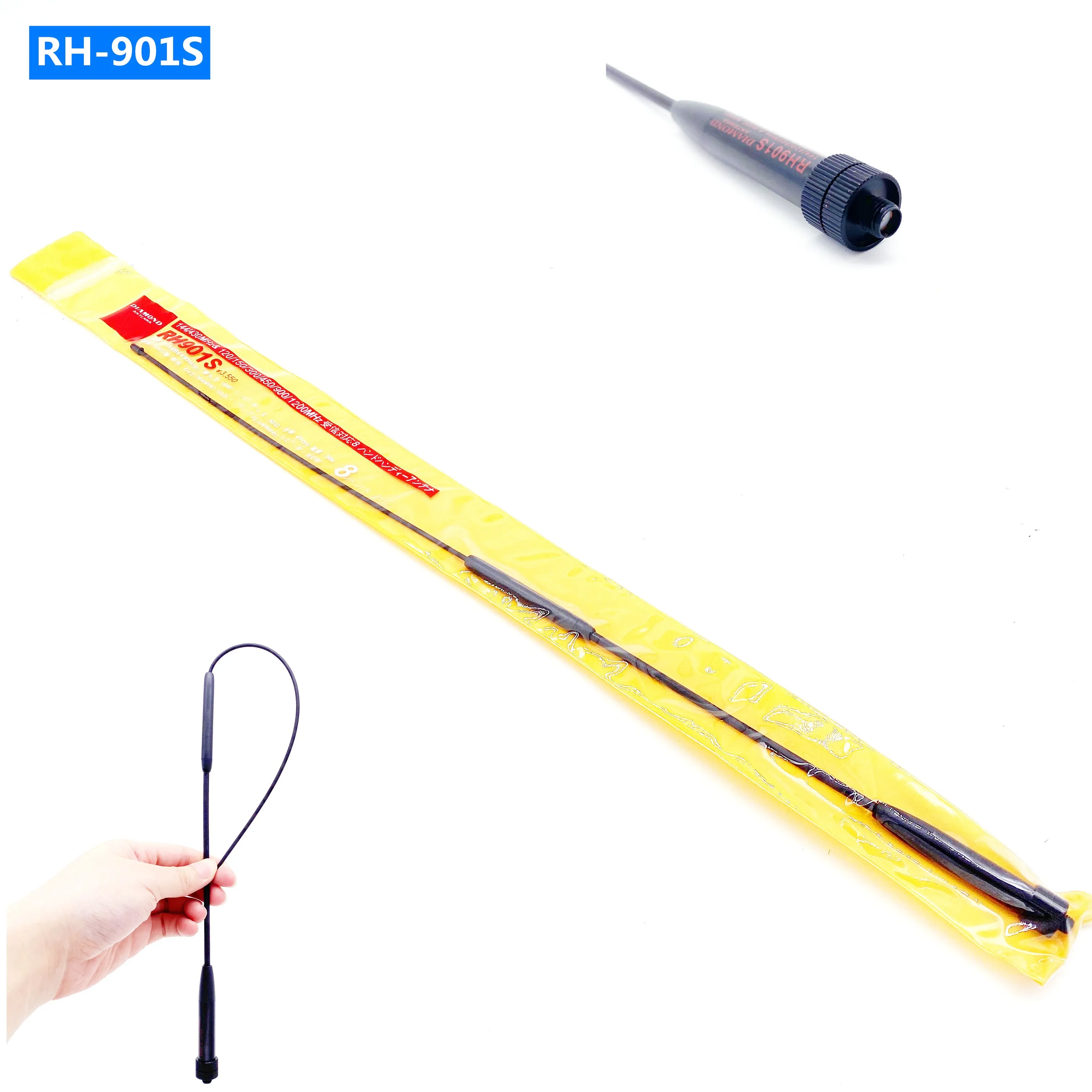 Diamond RH901S SMA-Женская Двухдиапазонная 144/430/МГц Широкополосная Антенна для рации Baofeng