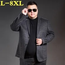 プラスサイズ 8XL 高品質到着ブランド服の春と秋のスーツブレザー男性ファッション男性のスーツ、カジュアル男性ブレザー(China)