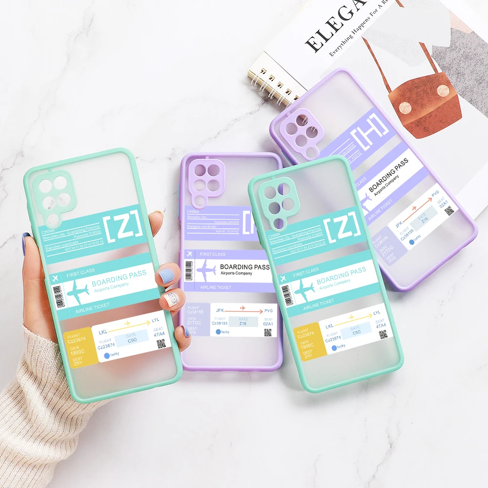 A52 Case For Samsung A32 Cases Luxury Hard Matte Funda Samsung S21 Ultra S20 FE Plus A72 A12 A21S A 32 52 Lens Protection Covers