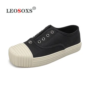 

Square Head White Shoes Women Canvas Shoes Women Slip-on Loafers 2020 Summer All-match Flat Sports Student Cloth Shoes