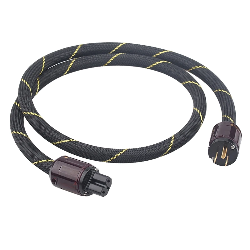 

Hi-End Copper Hifi Audios Power Cord US / EU Plug with P-079/P-079E Connector AMP Cable 0.75/1/1.5/2/3m